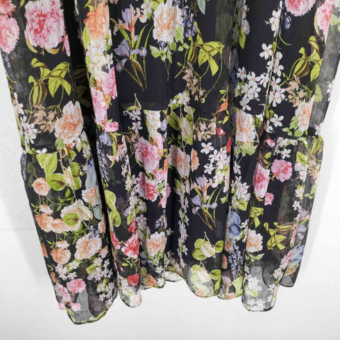 ザラ ZARA 花柄マキシワンピース レディース S