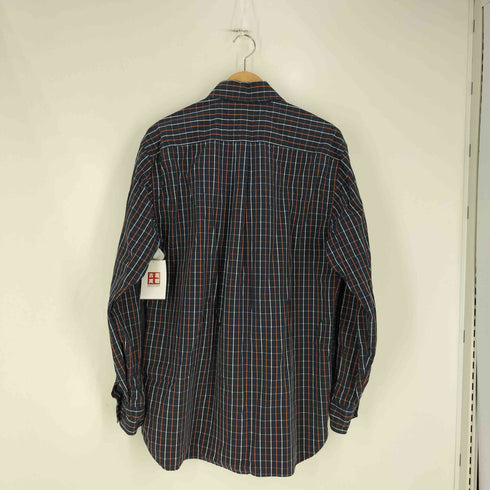 トミーヒルフィガー TOMMY HILFIGER 80S TWO PLY COTTON チェック BD シャツ メンズ import:L