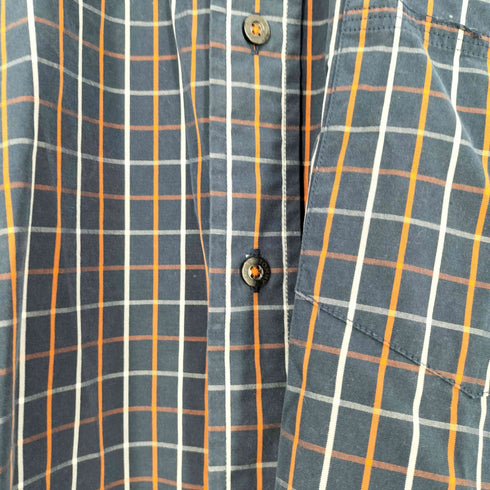 トミーヒルフィガー TOMMY HILFIGER 80S TWO PLY COTTON チェック BD シャツ メンズ import:L
