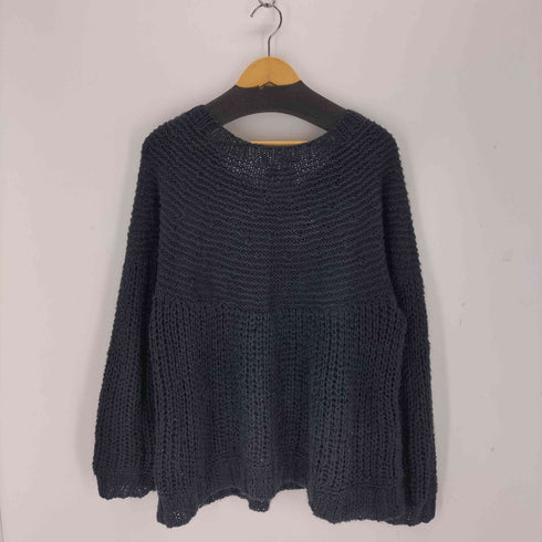 ワイズ Ys 90s Hand Knitted リネン100% 切替編みニット メンズ JPN:M