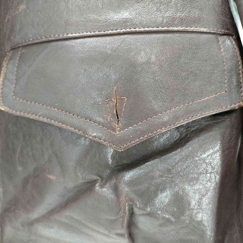 ジャーマンアーミー GERMAN ARMY 40-50S ドイツ軍 Luftwaffe German HARTMANN STYLE JACKET ルフトヴァッフェ ハルトマン モーターサイクル レザー ジャケット メンズ