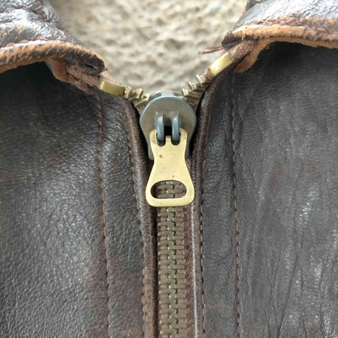 ジャーマンアーミー GERMAN ARMY 40-50S ドイツ軍 Luftwaffe German HARTMANN STYLE JACKET ルフトヴァッフェ ハルトマン モーターサイクル レザー ジャケット メンズ