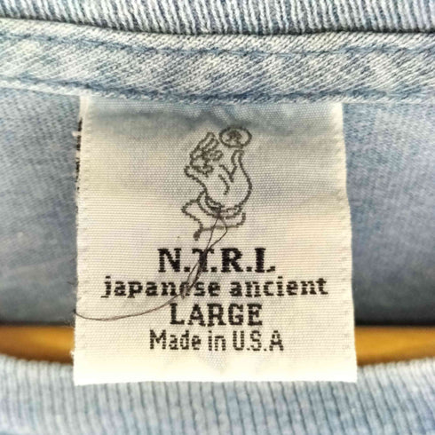 N.T.R.L フロントプリント クルーネック Tシャツ メンズ JPN:L
