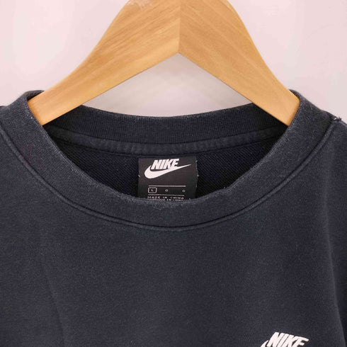 ナイキ NIKE ワンポイントロゴ クルーネック スウェットトレーナー メンズ L