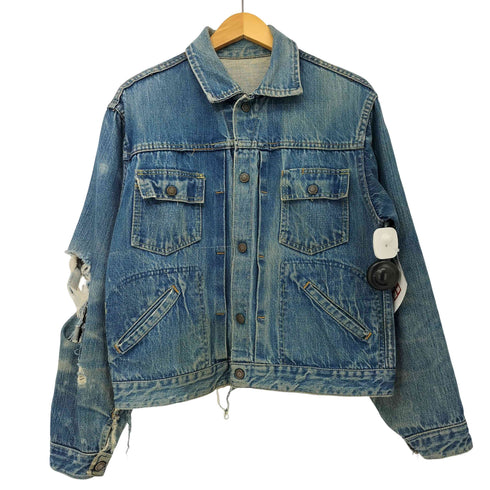 60-70s vintage 襤褸 デニム トラッカージャケット メンズ