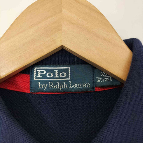 ポロバイラルフローレン Polo by RALPH LAUREN ポニー刺繍 マルチボーダー ピケ 鹿の子 ポロシャツ メンズ import:XS