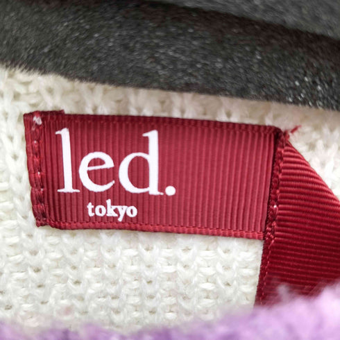led.tokyo クレイジーパターンボーダーニット レディース 38