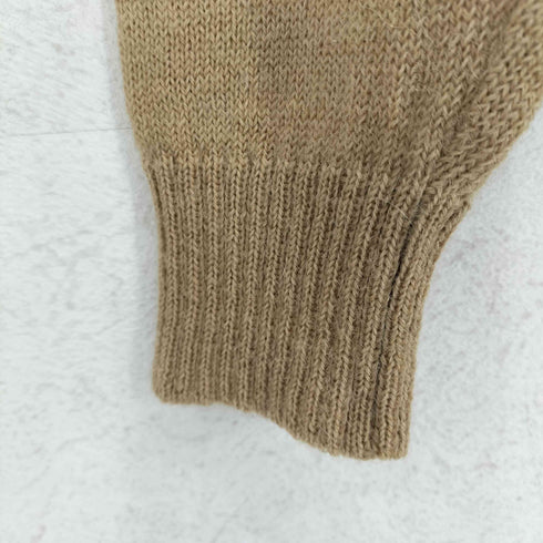 バーバリーズ BURBERRYS ホース刺繍ロゴ alpacaアルパカ カーディガン レディース M