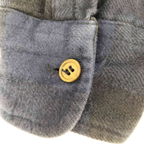 CONMARジップ リメイク ブロックチェック ネルシャツ メンズ