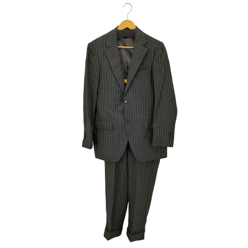 ブリッラペルイルグースト BRILLA per il gusto DORMEUIL ストライプ ウール カシミヤ混 ソリッド スーツ メンズ 48