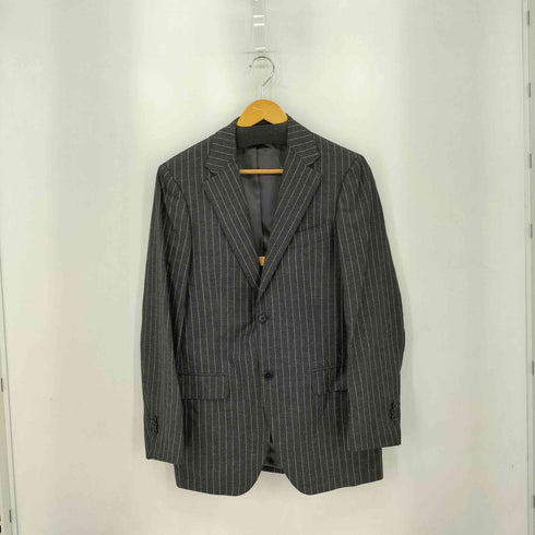 ブリッラペルイルグースト BRILLA per il gusto DORMEUIL ストライプ ウール カシミヤ混 ソリッド スーツ メンズ 48