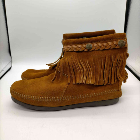 ミネトンカ Minnetonka フリンジ スウェード レザー ブーツ レディース S