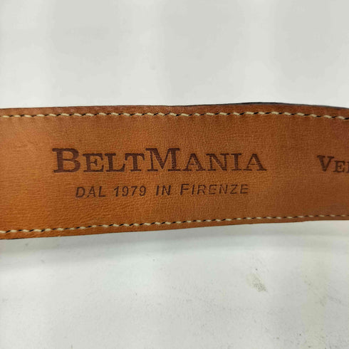 BELT MANIA VERO COCCODRILLO イタリア製 クロコダイル柄 レザーベルト メンズ 85