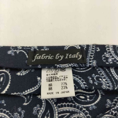 fabric by Italy シルク混 ペイズリーネクタイ メンズ