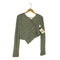 ザラ ZARA アシンメトリー ニットフーディ レディース import:S