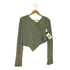 ザラ ZARA アシンメトリー ニットフーディ レディース import:S