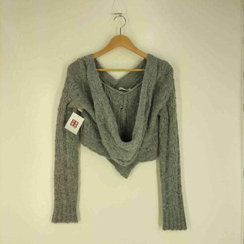 ザラ ZARA アシンメトリー ニットフーディ レディース import:S