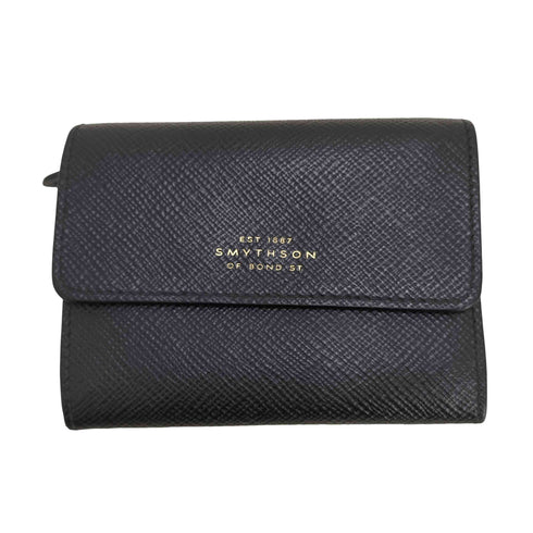 スマイソン smythson フレンチウォレット レザー ミニウォレット メンズ