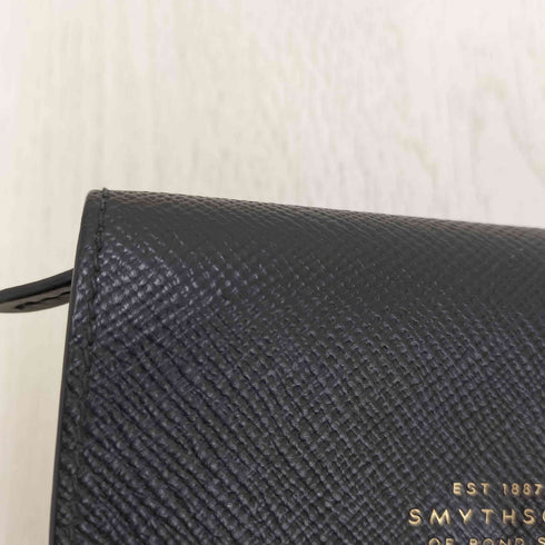 スマイソン smythson フレンチウォレット レザー ミニウォレット メンズ