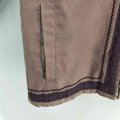 刺繍入り 中綿入り パーカー メンズ