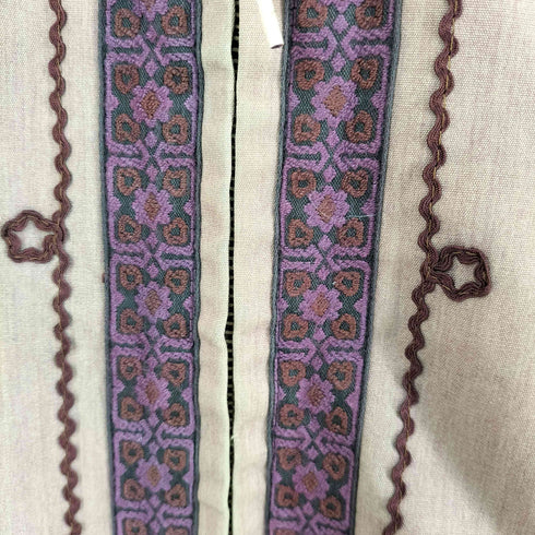 刺繍入り 中綿入り パーカー メンズ