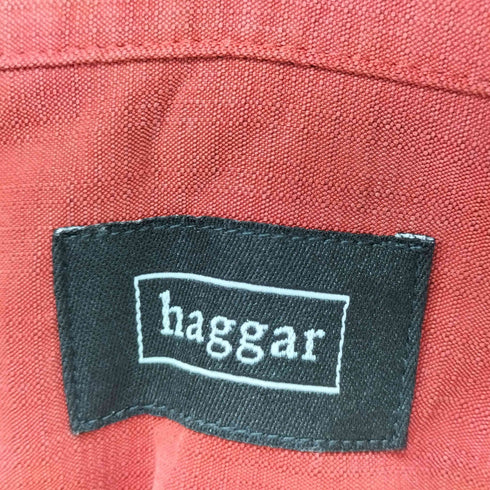ハガークロージング HAGGAR レーヨン混 レギュラーカラー S/S シャツ メンズ import:XXL
