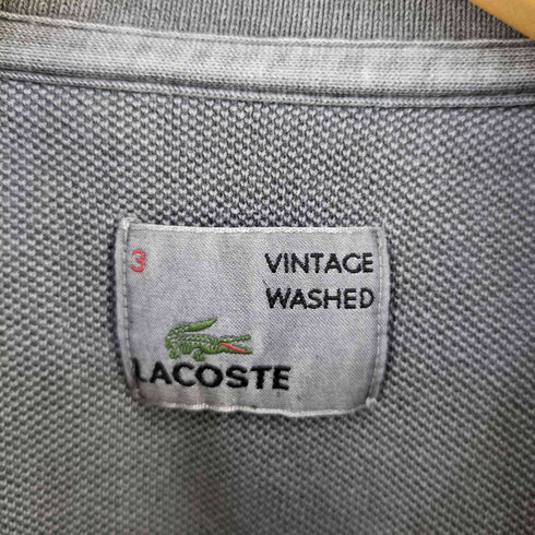ラコステ LACOSTE VINTAGE WASHED ワニロゴ ポロシャツ メンズ 3