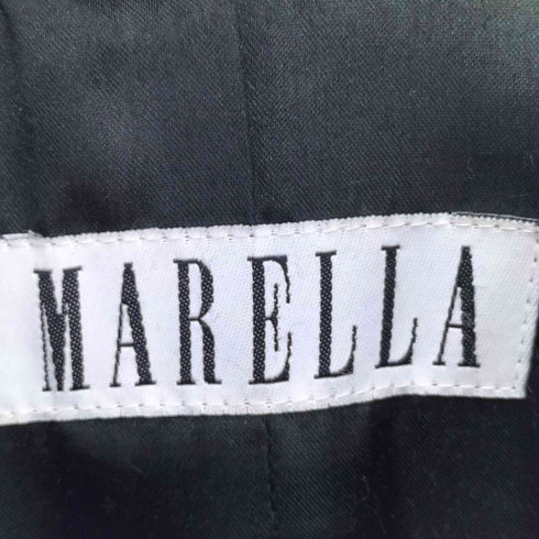 マレーラ MARELLA イタリア製 アンゴラ混 3B ダブルブレスト ウール チェスターコート レディース JPN:40