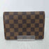 ルイヴィトン LOUIS VUITTON ポルト・トレゾール・エテュイ・パピエ_ダミエ・エベヌ_BRW レディース