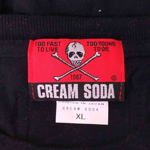 クリームソーダ CREAM SODA S/SドラゴンTシャツ メンズ JPN:XL