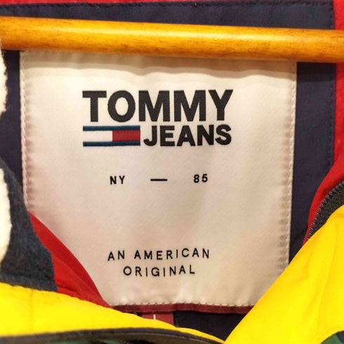 トミージーンズ tommy jeans マルチカラー ダウン ジャケット メンズ import:L