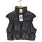 Attitude Makes style フェイクレザー クロップドダウンベスト レディース FREE
