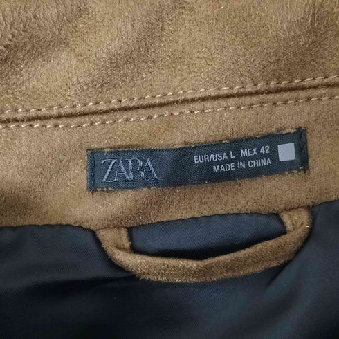 ザラ ZARA フェイクスエード レギュラーフィット ジャケット メンズ JPN:L