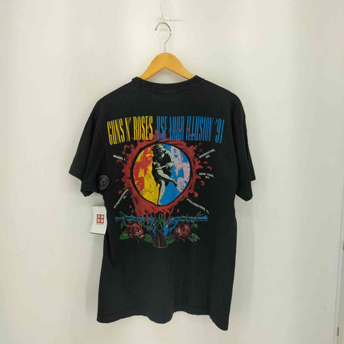 フルーツオブザルーム FRUIT OF THE LOOM 90s バンドプリント シングルステッチ クルーネック 半袖Tシャツ メンズ