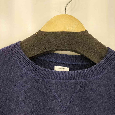 ミスタージェントルマン MISTERGENTLEMAN コットンクルーネックニット メンズ L