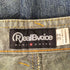 RealBvoice レザーパッチ ロゴプリントデニム メンズ 32