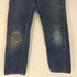 リーバイス Levis 70S 302 ボタン裏刻印無 SCOVILL ZIP ポケット裏 シングル BIG E 赤耳 フロント スナップボタン オレンジステッチ ジップフライ デニムパンツ ボーイズ規格 レディース