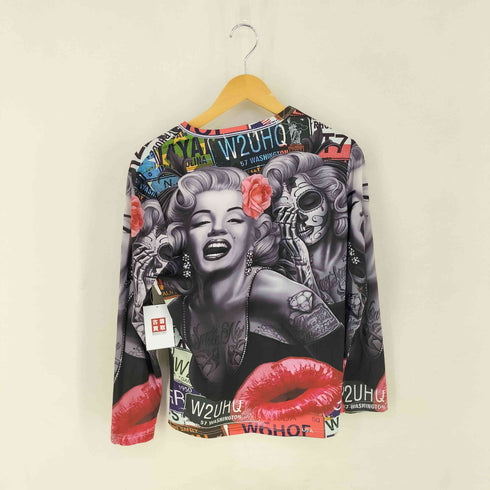 WHATLEES イラストプリント Tシャツ メンズ import:M
