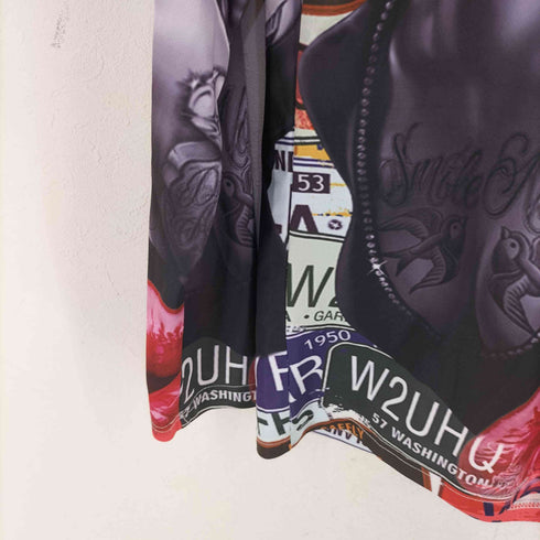 WHATLEES イラストプリント Tシャツ メンズ import:M