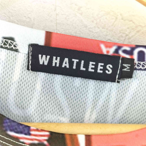 WHATLEES イラストプリント Tシャツ メンズ import:M