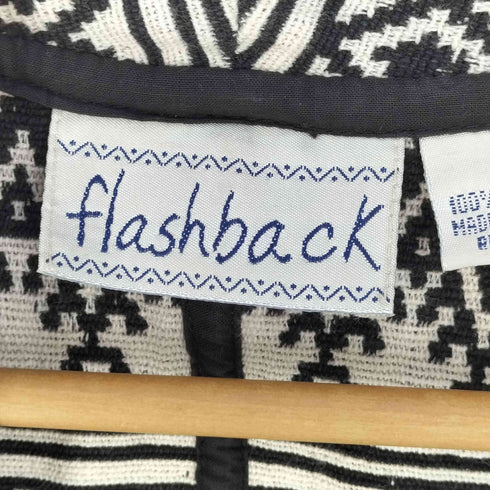 FLASH BACK インド製 コットン ネイティブ 短丈 テーラードジャケット レディース import:M