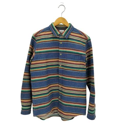 ミスタージェントルマン MISTERGENTLEMAN マルチボーダー L/S シャツ メンズ L