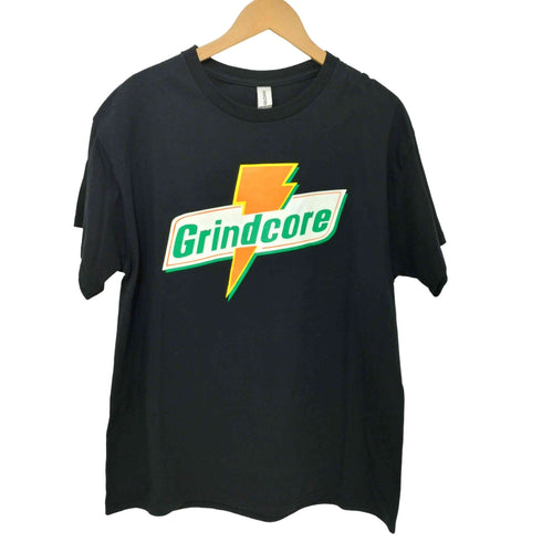 GRINDCORE グラインドコア 企業ロゴ サンプリング S/S Tシャツ メンズ import:L