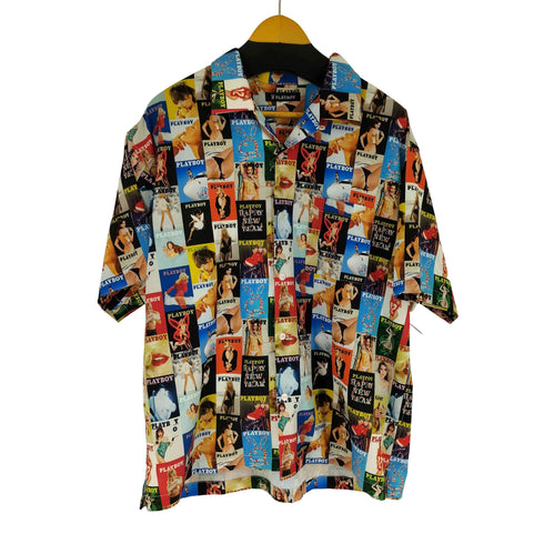 プレイボーイ PLAYBOY S/S 総柄オープンカラーシャツ メンズ JPN:L