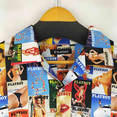 プレイボーイ PLAYBOY S/S 総柄オープンカラーシャツ メンズ JPN:L