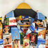 プレイボーイ PLAYBOY S/S 総柄オープンカラーシャツ メンズ JPN:L