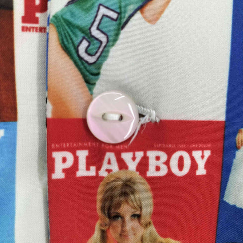 プレイボーイ PLAYBOY S/S 総柄オープンカラーシャツ メンズ JPN:L