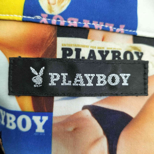 プレイボーイ PLAYBOY S/S 総柄オープンカラーシャツ メンズ JPN:L