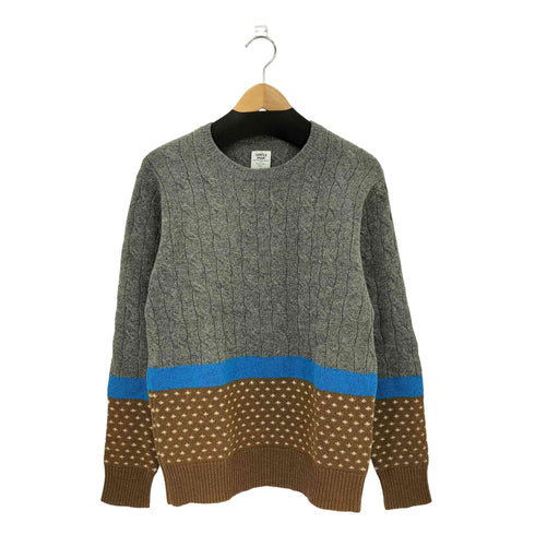 ミスタージェントルマン MISTERGENTLEMAN 切替ケーブルニット メンズ M
