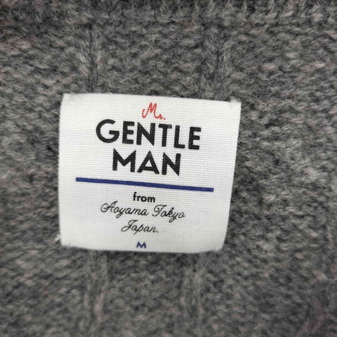 ミスタージェントルマン MISTERGENTLEMAN 切替ケーブルニット メンズ M